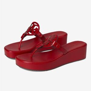 Tory Burch Red Platform Sandals